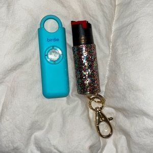 New Birdie and Brand New Glittery Pepper-spray Keychain